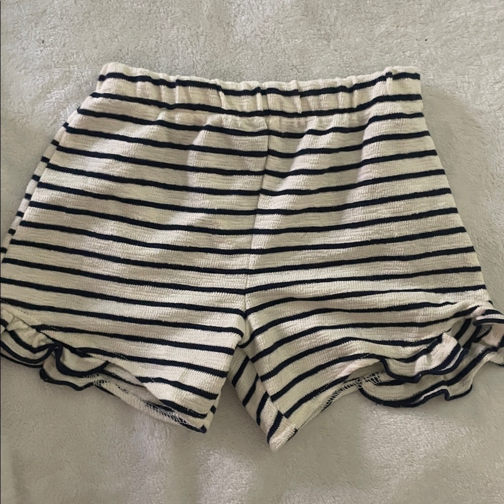 Striped Ruffle Tank and Shorts Set - Picture 3 of 3